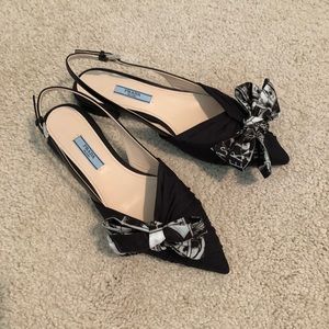 PRADA Comic Pring Bow Flat